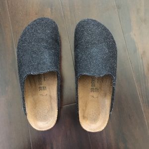 Birkenstock Charcoal Amsterdam Slippers